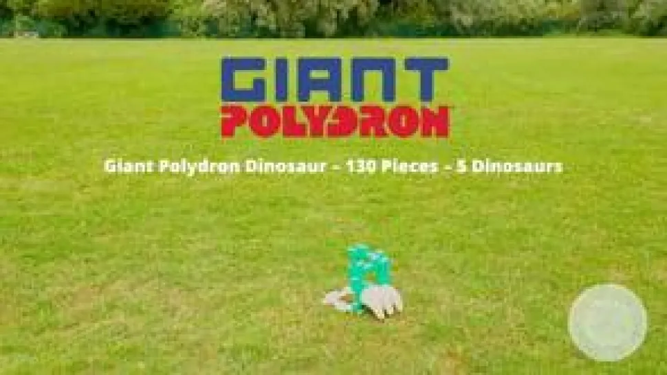 Polydron Large - Dinosaur, 130 dele